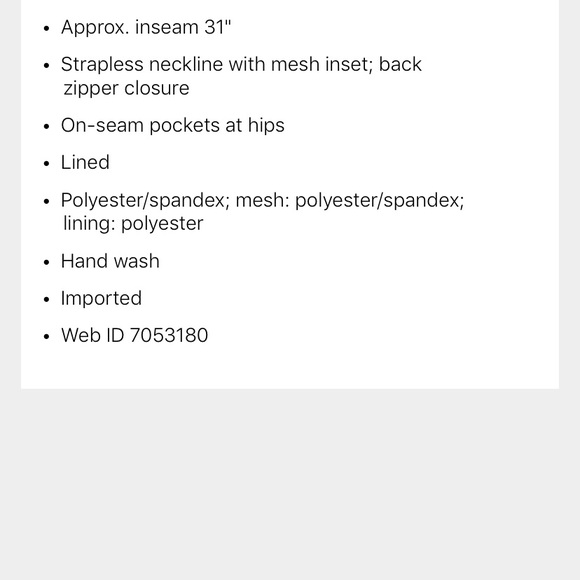 NWT RED STRAPLESS JUMPSUIT SZ 7 or Medium - Picture 4 of 4